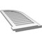 Ekena Millwork Quarter Round Top Right Surface Mount PVC Gable Vent w/ 2"W x 2"P Brickmould Sill Frame, 16"W x 40"H GVPQR16X4003SN - alternate 2